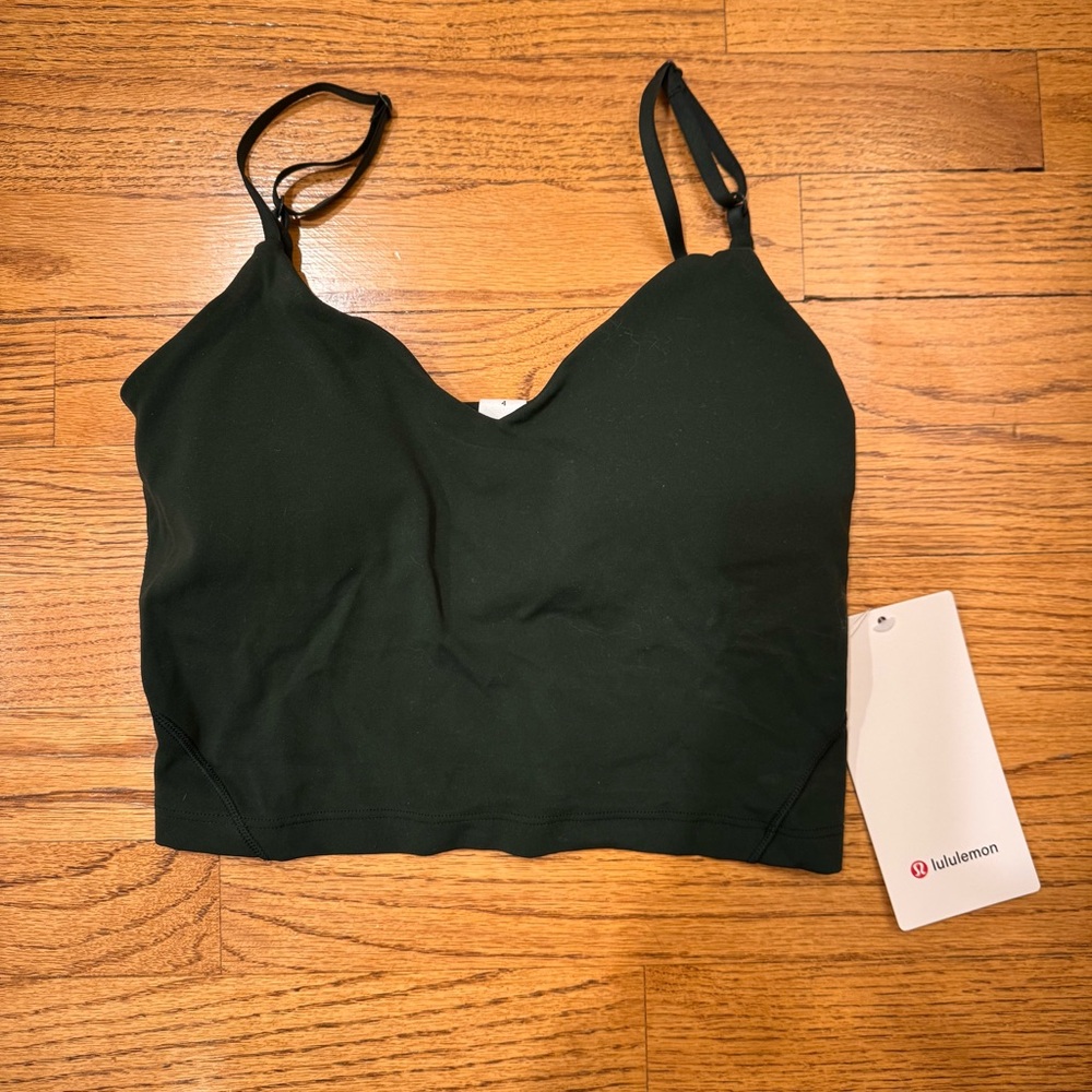 NWT Lululemon Align Cropped Cami Tank Top (Legacy Green) Size 4